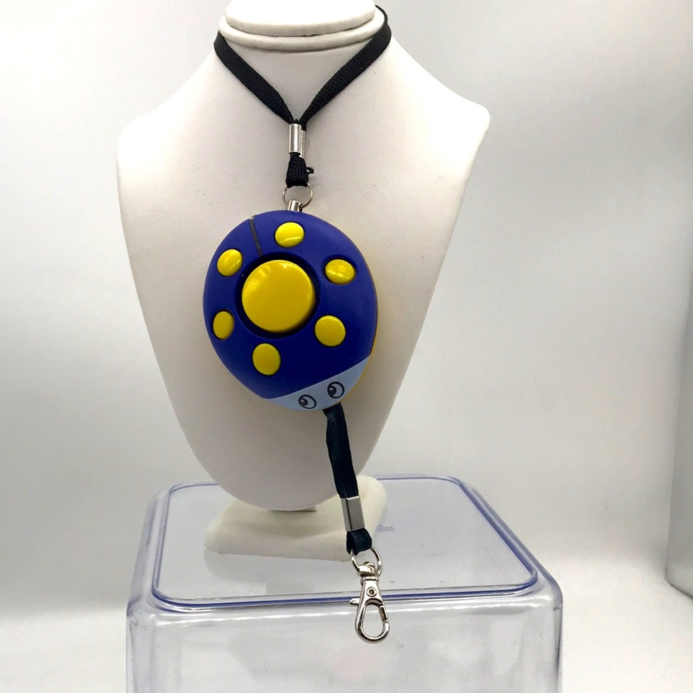 Personal Alarm 120db-Portable Flashlight LED Personal Security Lady Bug KeyRing